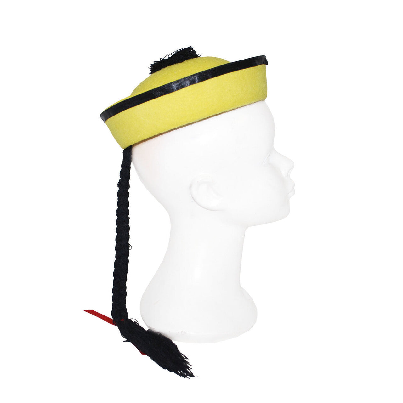 Op deze afbeelding zie je een Accessoires, van het merk Funny Fashion. Chinese Hoed Jangtsekiang Met Vlecht