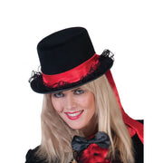 Op deze afbeelding zie je een Accessoires, van het merk Funny Fashion. Hoed Amazone Met Rood Lint