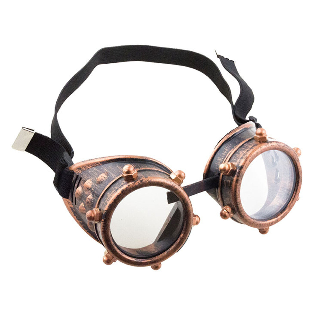 Op deze afbeelding zie je een Accessoires, van het merk Funny Fashion. Bronzen Steampunk Bril