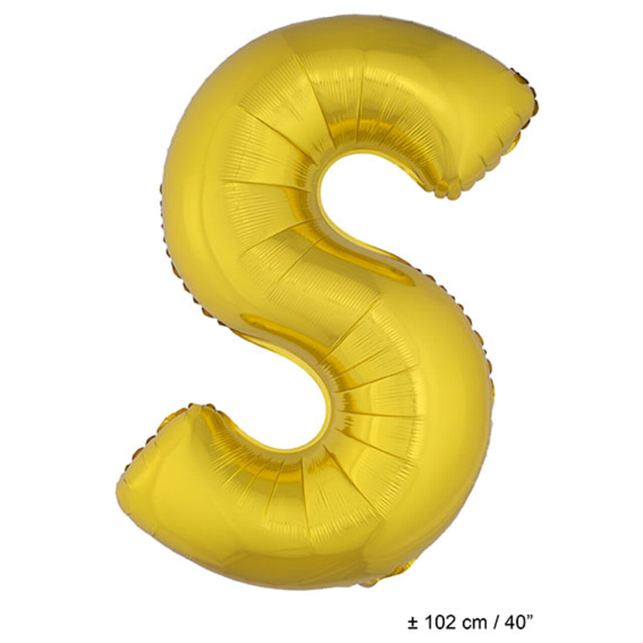 Op deze afbeelding zie je een Decoratie, van het merk Funny Fashion. Folie Ballon Letter Goud XL 102cm (Leeg)