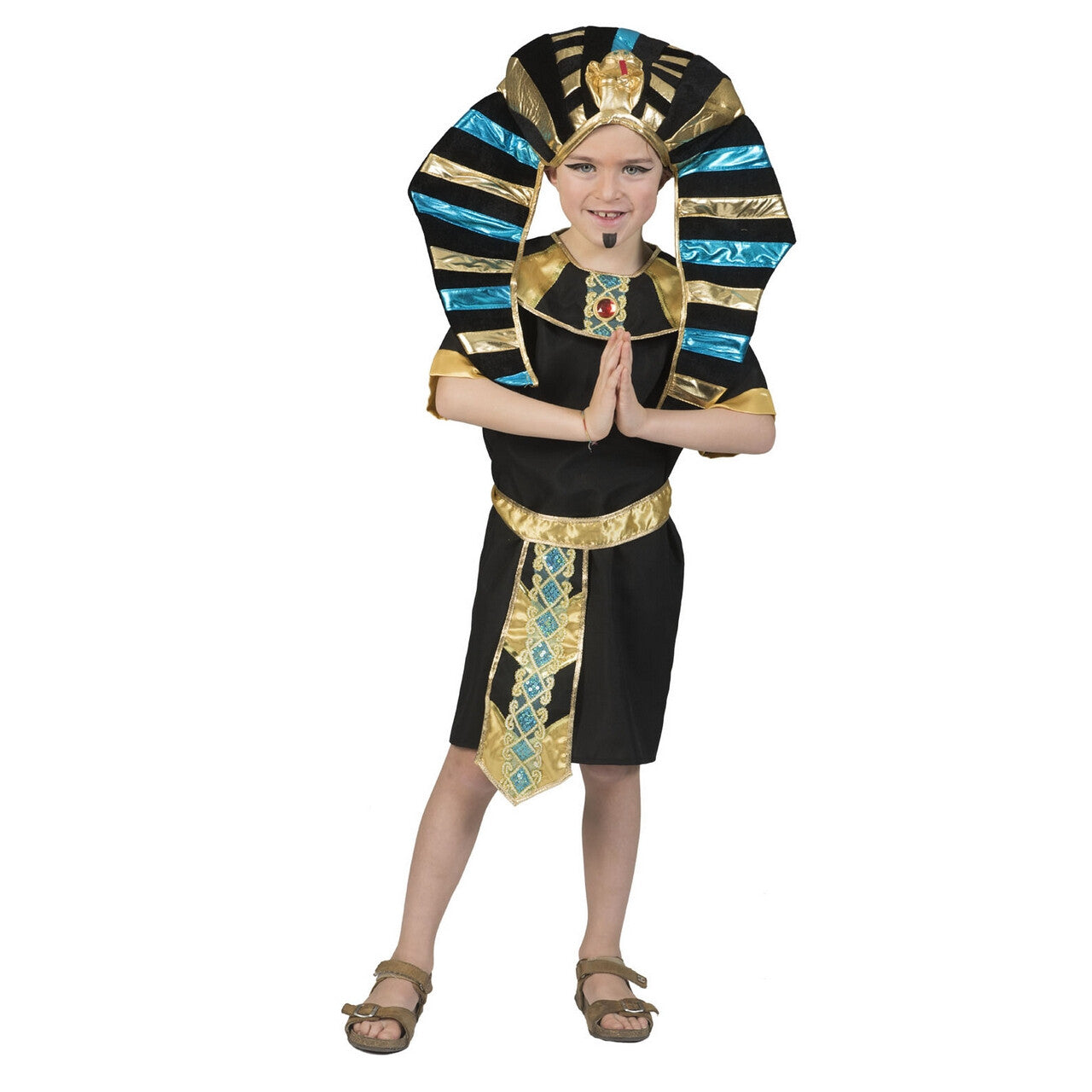 Op deze afbeelding zie je een Kostuums, van het merk Funny Fashion. Koninklijke Egyptische Farao Dubbele Valk Jongen Kostuum