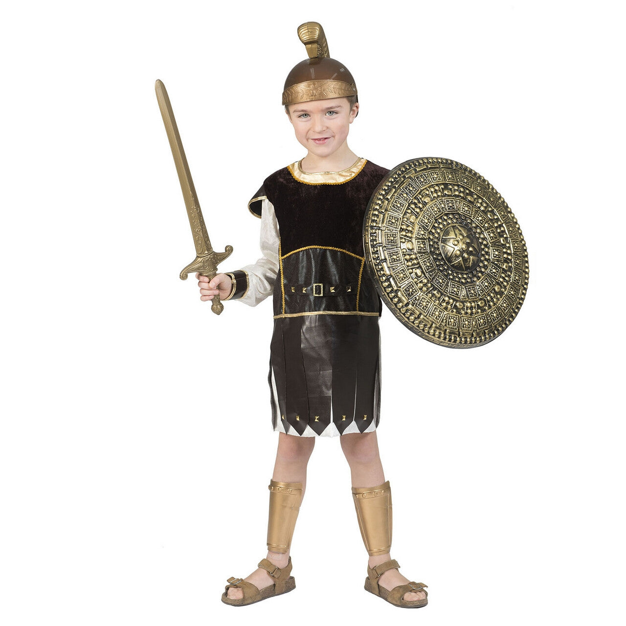 Op deze afbeelding zie je een Kostuums, van het merk Funny Fashion. Romeinse Krijger Scipio Maximus Jongen Kostuum