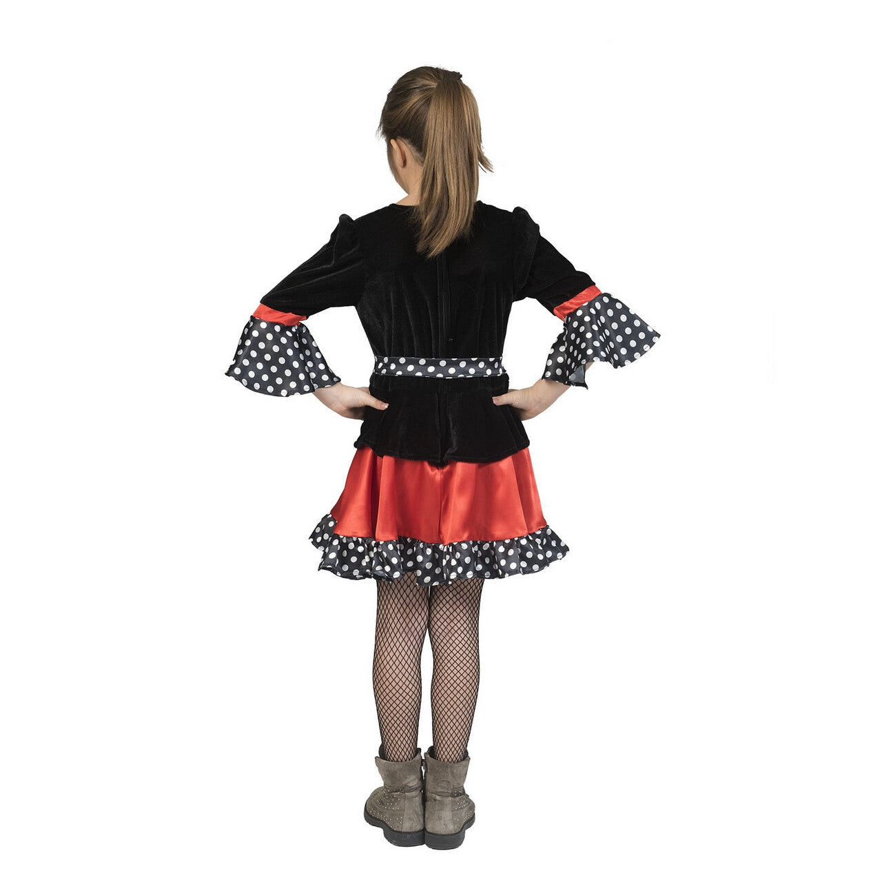 Op deze afbeelding zie je een Kostuums, van het merk Funny Fashion. Heks Vol Stippen Meisje Kostuum