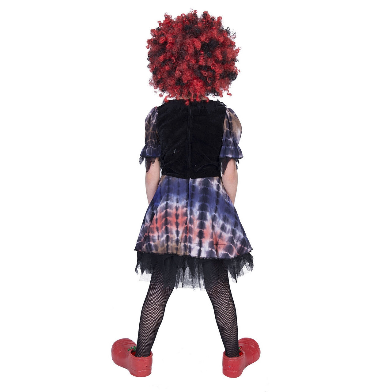 Op deze afbeelding zie je een Kostuums, van het merk Funny Fashion. Akelig Ongezellig Halloween Clown Meisje Kostuum