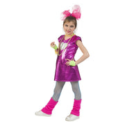 Op deze afbeelding zie je een Kostuums, van het merk Funny Fashion. Groot Hart Voor Disco Glitter Meisje Kostuum