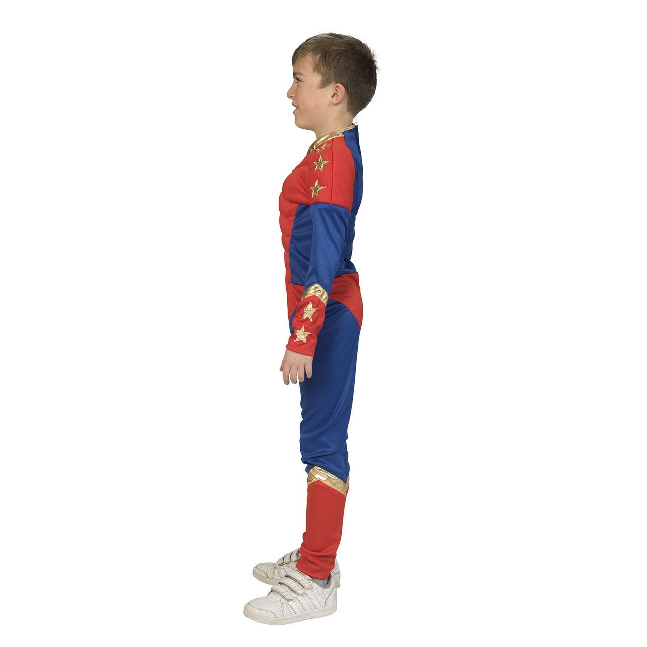 Op deze afbeelding zie je een Kostuums, van het merk Funny Fashion. Onverslaanbare IJzersterke Superman Jongen Kostuum
