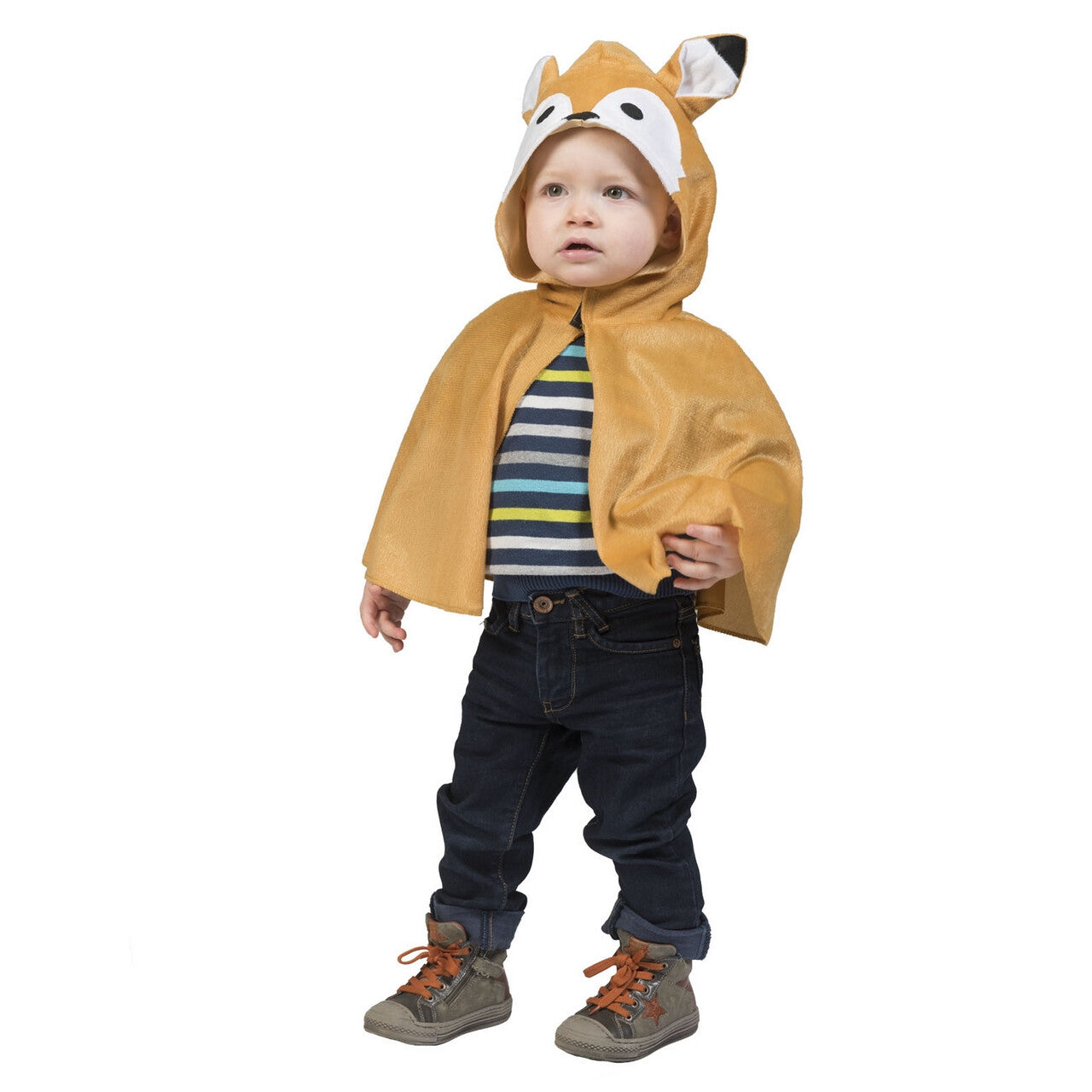 Op deze afbeelding zie je een Kostuums, van het merk Funny Fashion. Cape Vossen Welp Kippendief Kind