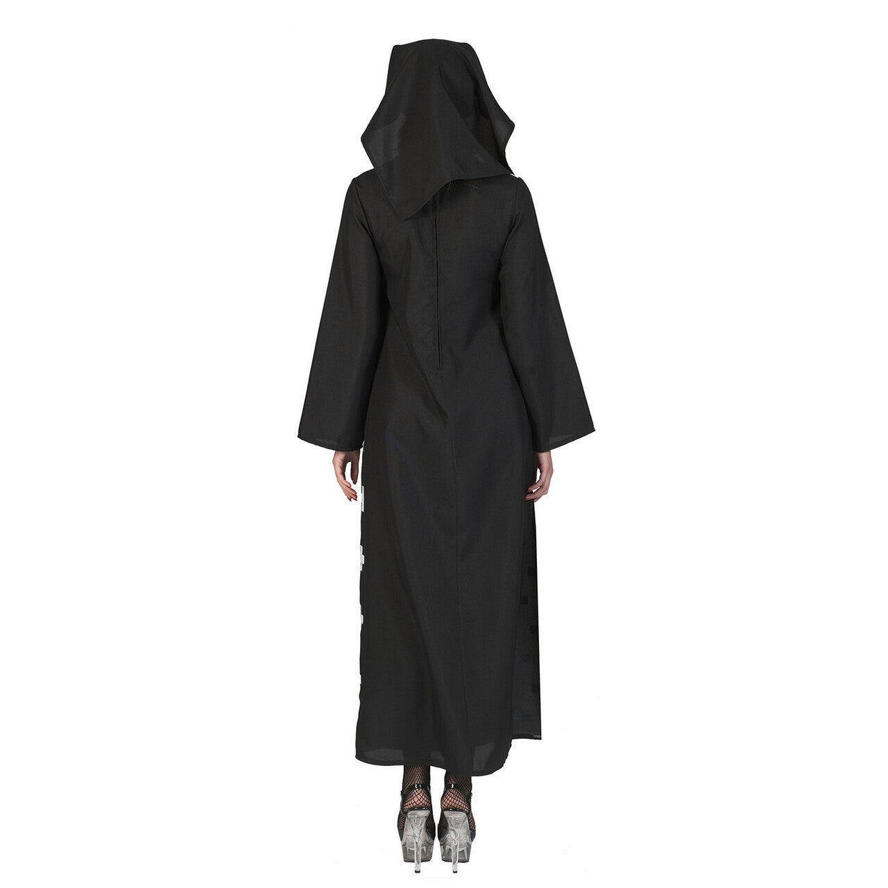 Op deze afbeelding zie je een Kostuums, van het merk Funny Fashion. Habijt Vol Kruizen Zuster Cruz Vrouw Kostuum