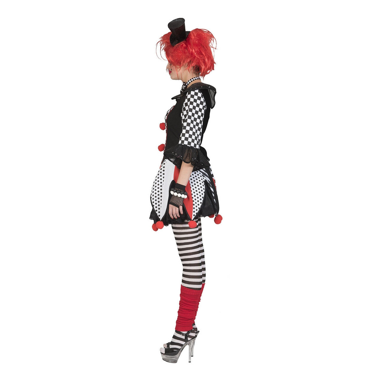 Op deze afbeelding zie je een Kostuums, van het merk Funny Fashion. Hilarische Harlekijn Hof Van Spanje Vrouw