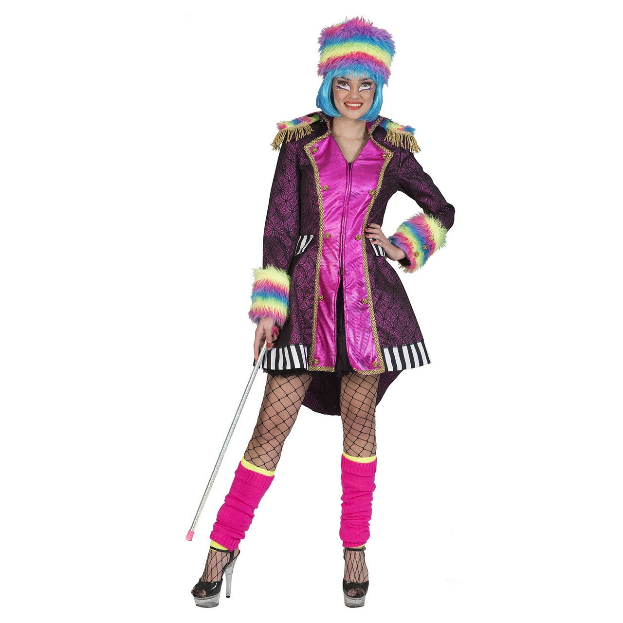 Op deze afbeelding zie je een Kostuums, van het merk Funny Fashion. Fantasie Leger Showgirl Jas Vrouw