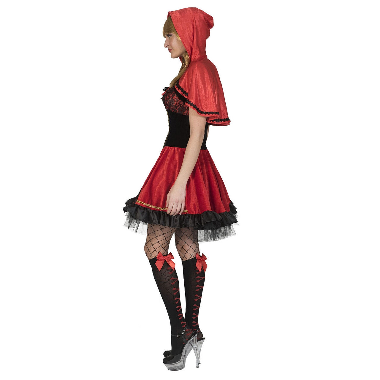 Op deze afbeelding zie je een Kostuums, van het merk Funny Fashion. Onschuldig Roodkapje Op Weg Naar Grootmoeder Vrouw Kostuum