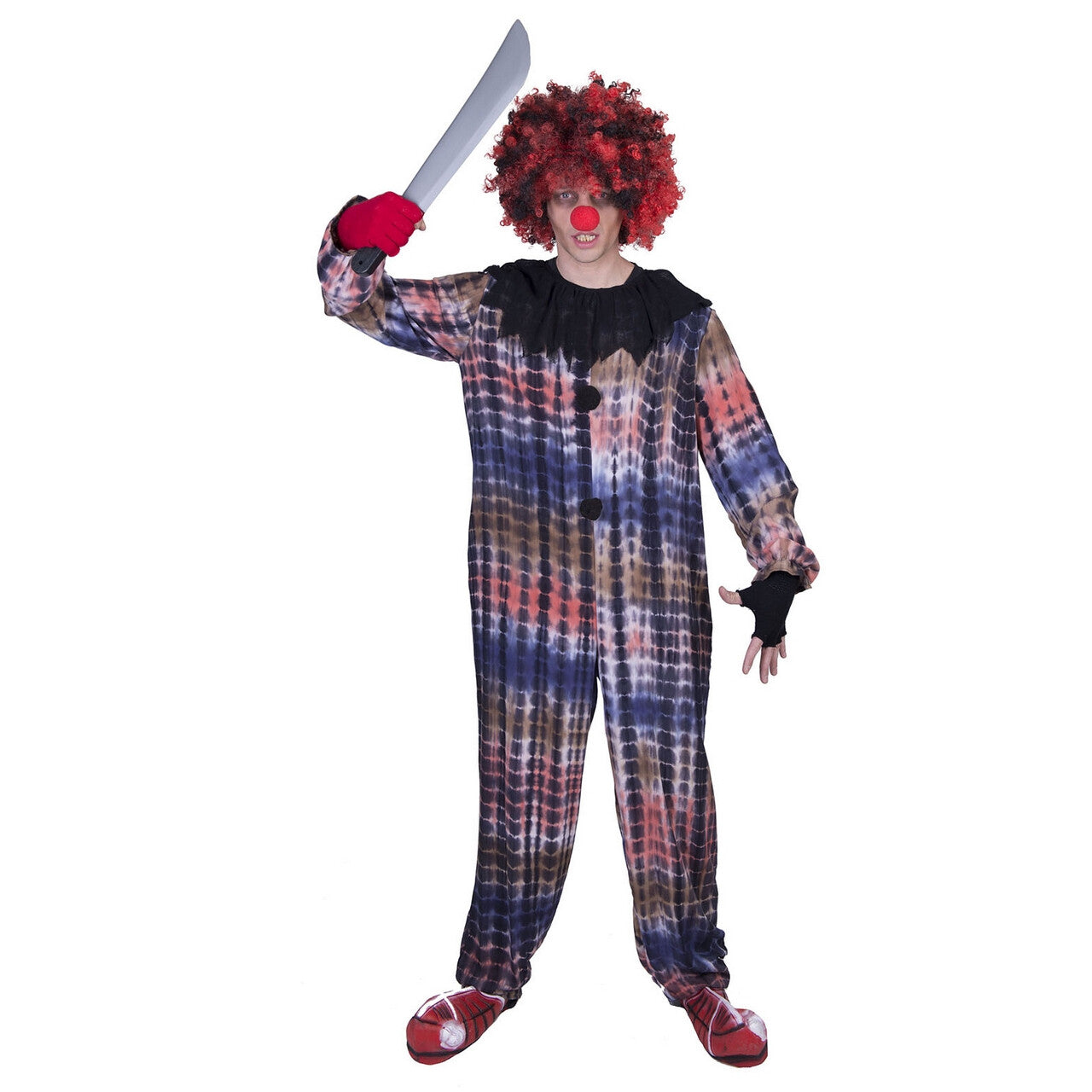 Op deze afbeelding zie je een Kostuums, van het merk Funny Fashion. Clown Vol Leedvermaak Man Kostuum