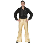 Op deze afbeelding zie je een Kostuums, van het merk Funny Fashion. Glanzend Gouden Disco Godheid Broek Man