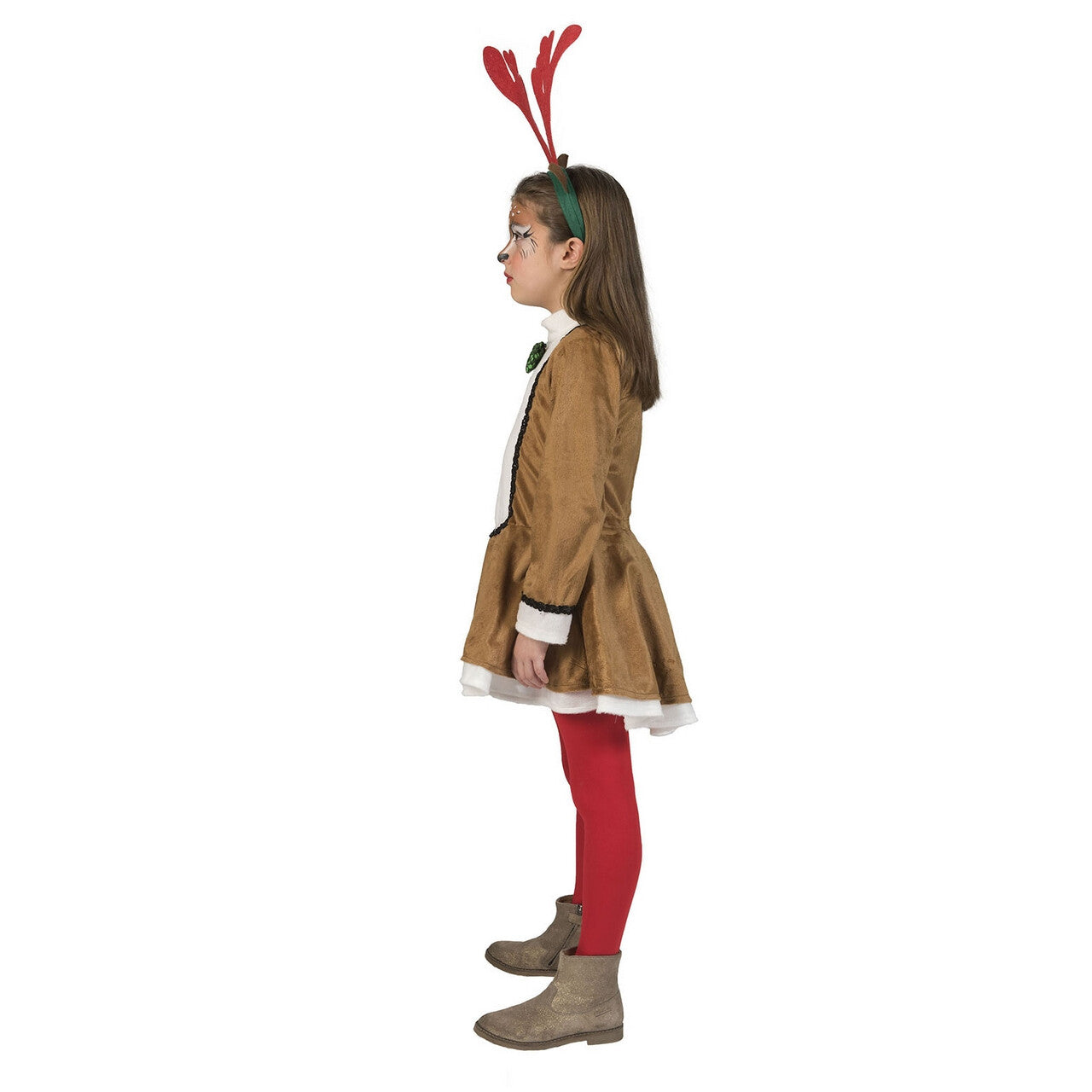 Op deze afbeelding zie je een Kostuums, van het merk Funny Fashion. Zonder Rendier Geen Kerst Meisje Kostuum