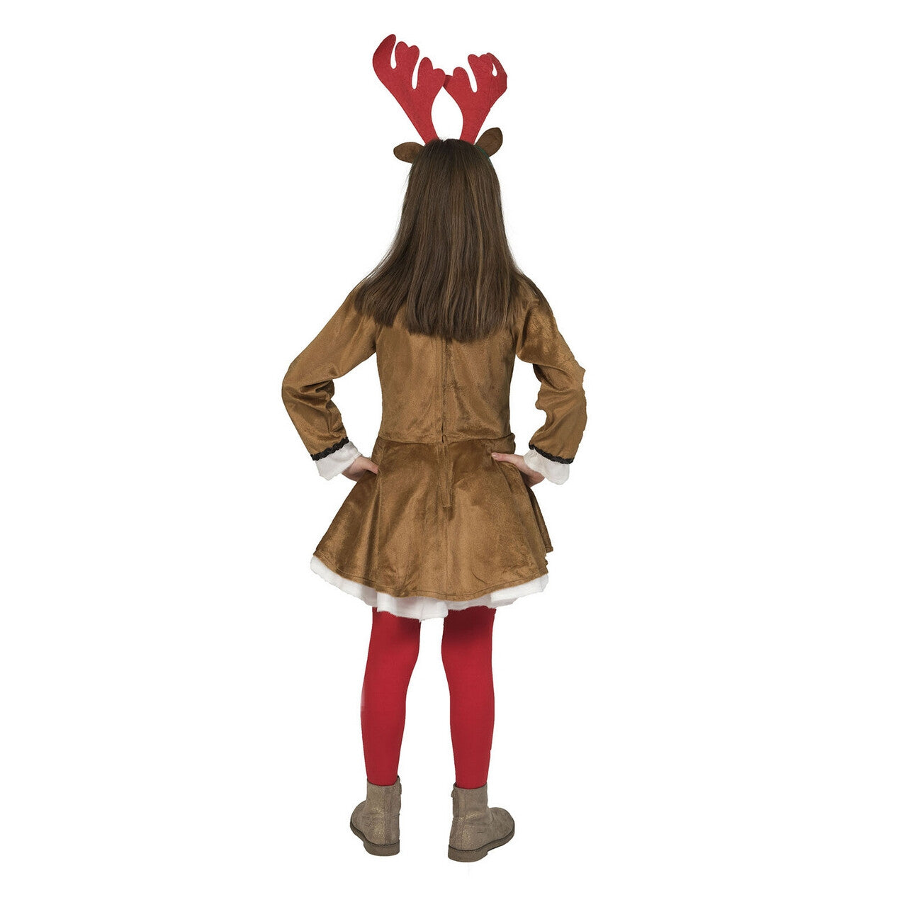 Op deze afbeelding zie je een Kostuums, van het merk Funny Fashion. Zonder Rendier Geen Kerst Meisje Kostuum