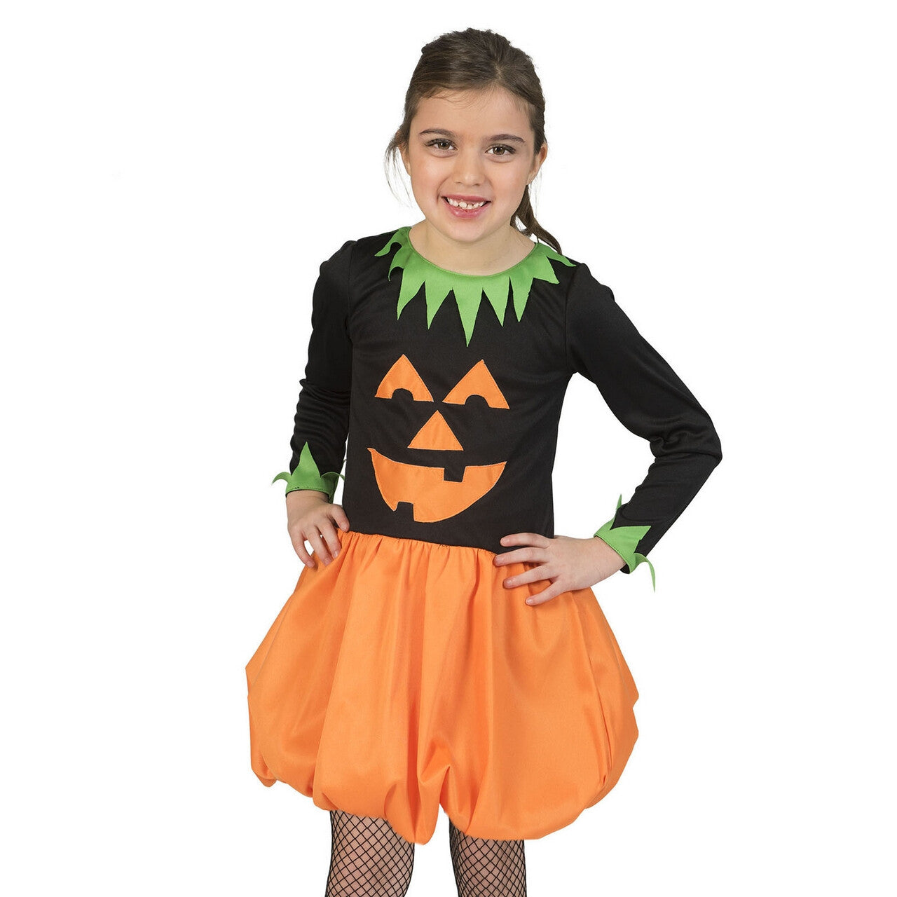 Op deze afbeelding zie je een Kostuums, van het merk Funny Fashion. Afgrijselijke Pompoen Halloween Meisje Kostuum