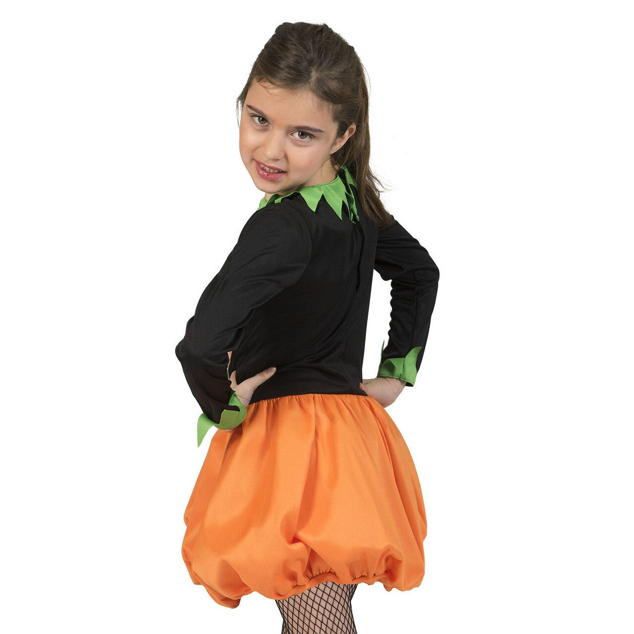 Op deze afbeelding zie je een Kostuums, van het merk Funny Fashion. Afgrijselijke Pompoen Halloween Meisje Kostuum