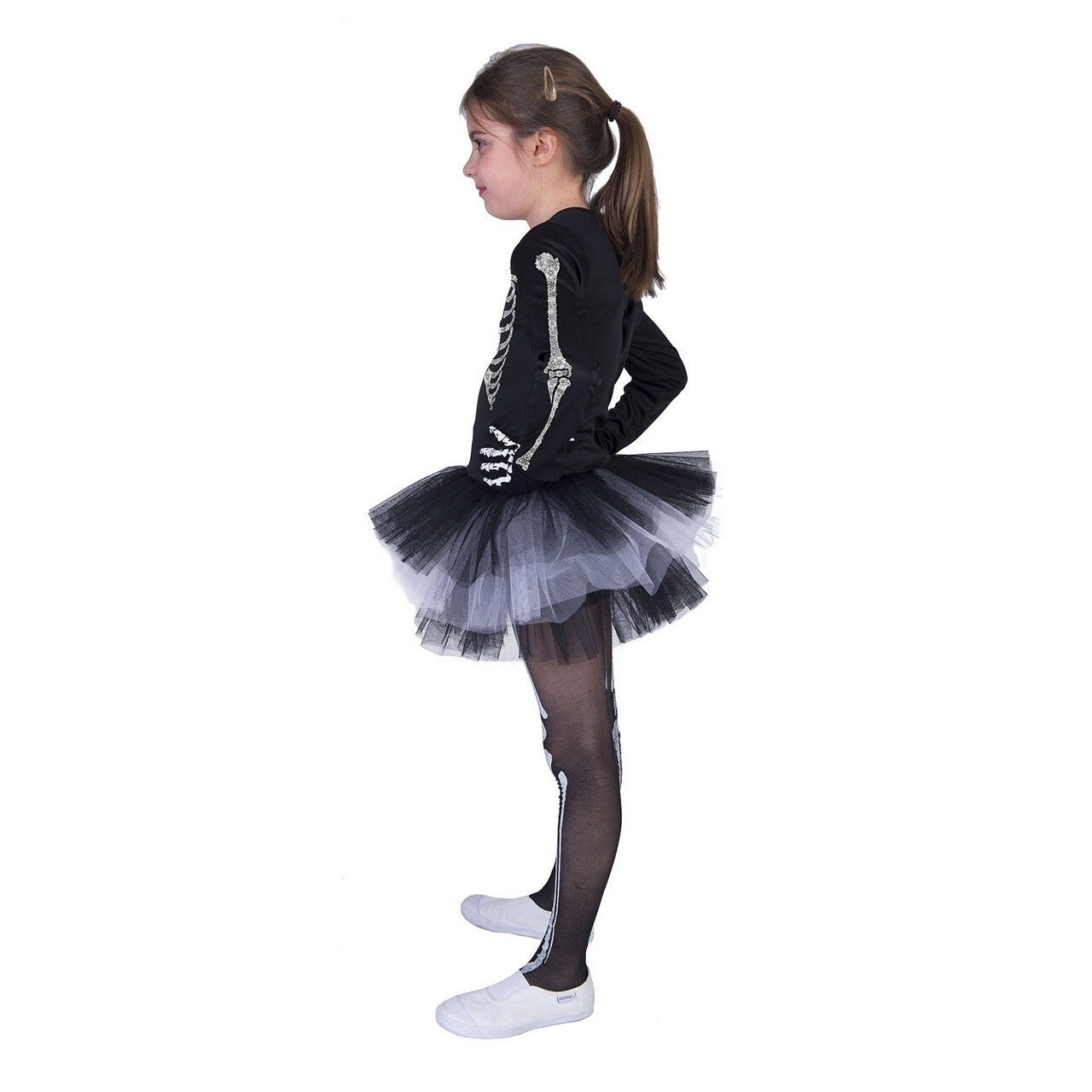 Op deze afbeelding zie je een Kostuums, van het merk Funny Fashion. Dansend Ballet Skelet Meisje Kostuum
