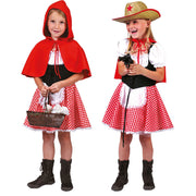 Op deze afbeelding zie je een Kostuums, van het merk Funny Fashion. Sprookjesbos Roodkapje Meisje Kostuum
