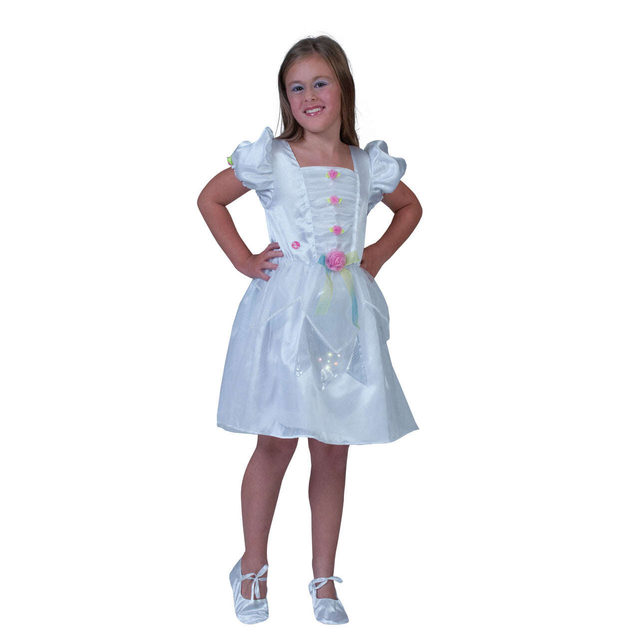 Op deze afbeelding zie je een Kostuums, van het merk Funny Fashion. Prinses Stralende Schittering Met Lichtjes Meisje Kostuum