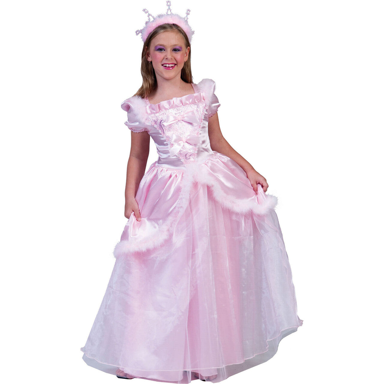 Op deze afbeelding zie je een Kostuums, van het merk Funny Fashion. Roze Sprookjes Prinses Suikerspin Jurk Meisje