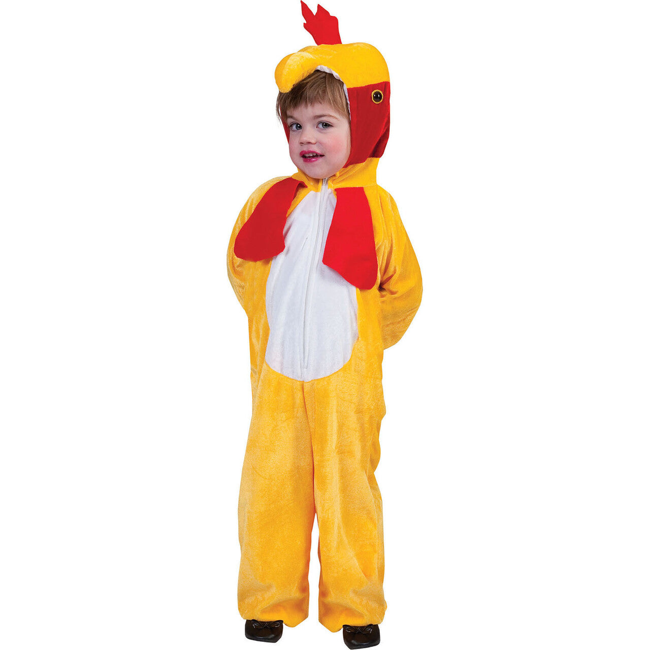 Op deze afbeelding zie je een Kostuums, van het merk Funny Fashion. Tok Tok Tok Piep Kuiken Kind Kostuum