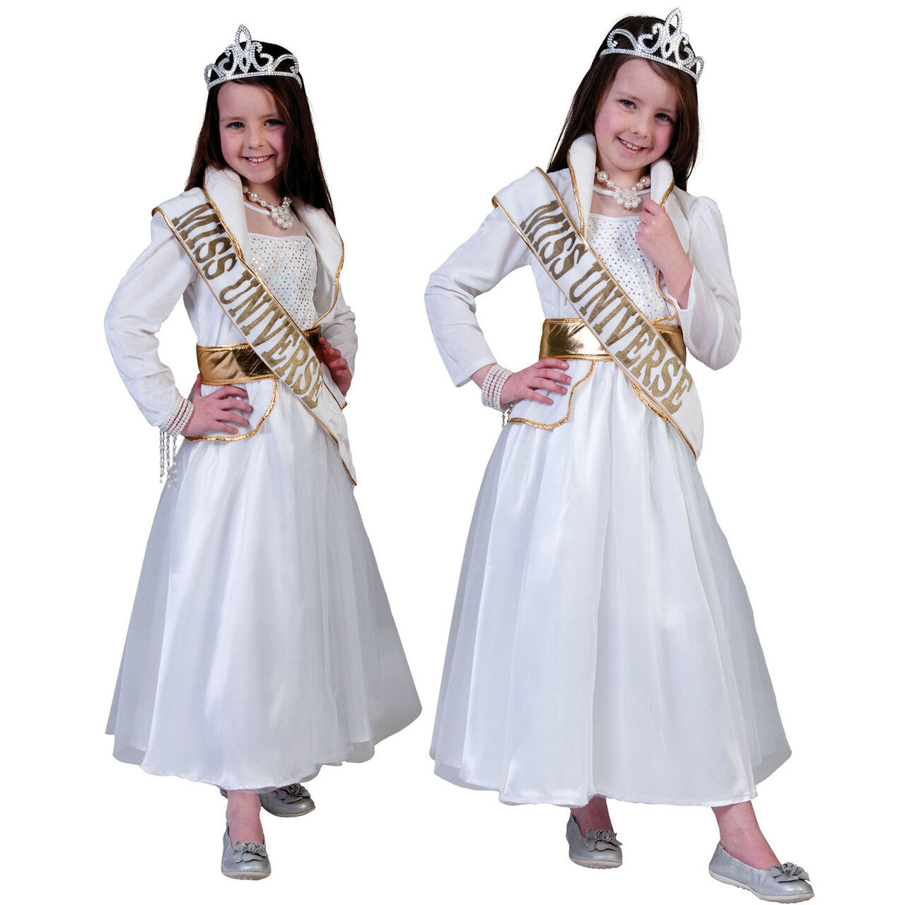 Op deze afbeelding zie je een Kostuums, van het merk Funny Fashion. Beeldschone Miss Universe Meisje Kostuum