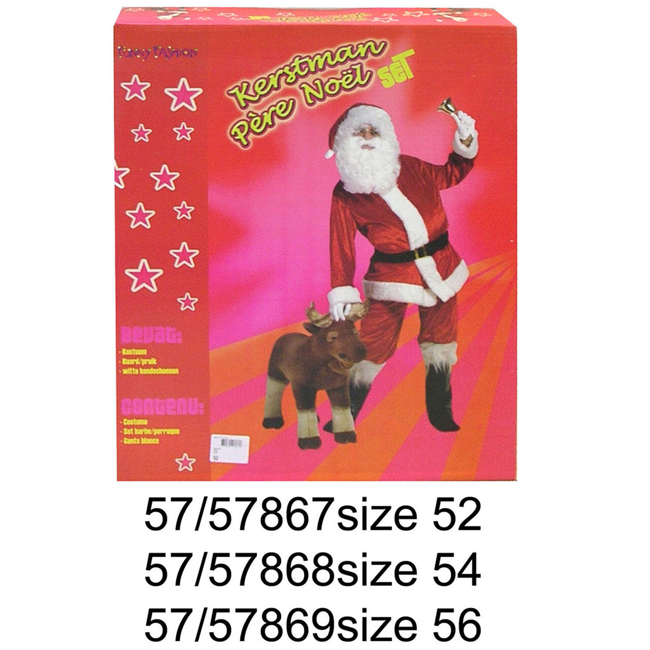 Op deze afbeelding zie je een Kostuums, van het merk Funny Fashion. Santa Set Man Kostuum