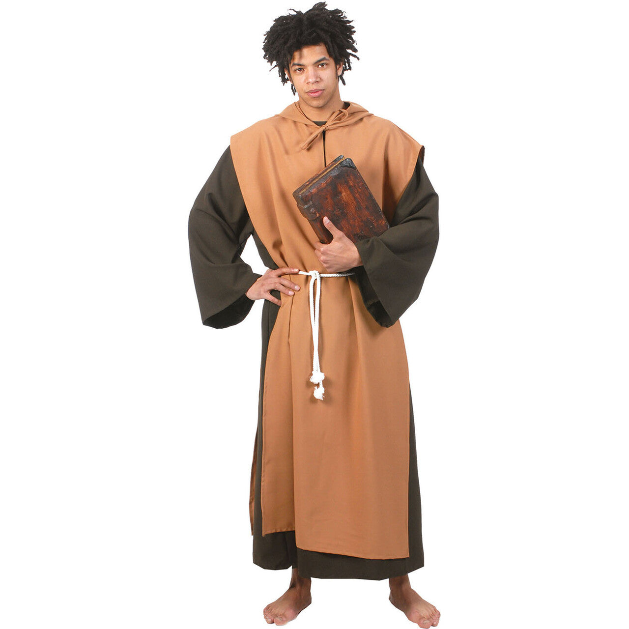 Op deze afbeelding zie je een Kostuums, van het merk Funny Fashion. Benedictijnse Klooster Monnik Man Kostuum