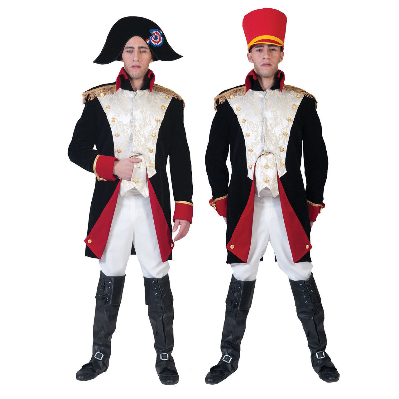 Op deze afbeelding zie je een Kostuums, van het merk Funny Fashion. Napoleon Bonaparte Veldheer Waterloo Man Kostuum