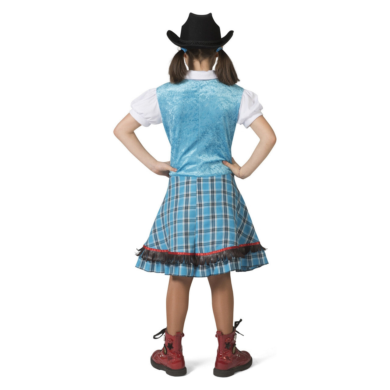 Op deze afbeelding zie je een Kostuums, van het merk Funny Fashion. Snel Schot Sue Saloon Cowgirl Meisje Kostuum