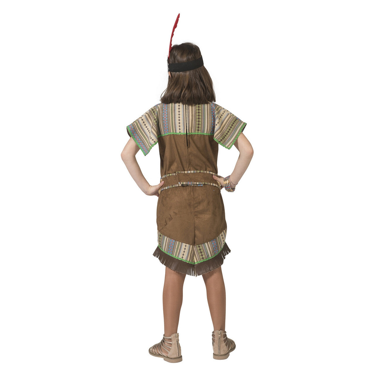 Op deze afbeelding zie je een Kostuums, van het merk Funny Fashion. Jonge Squaw Wappo Indiaan Wilde Westen Amerika Meisje Kostuum