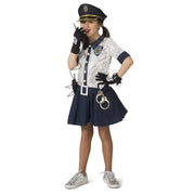 Op deze afbeelding zie je een Kostuums, van het merk Funny Fashion. Hoofdinspecteur Van Politie Pailletten Meisje Kostuum