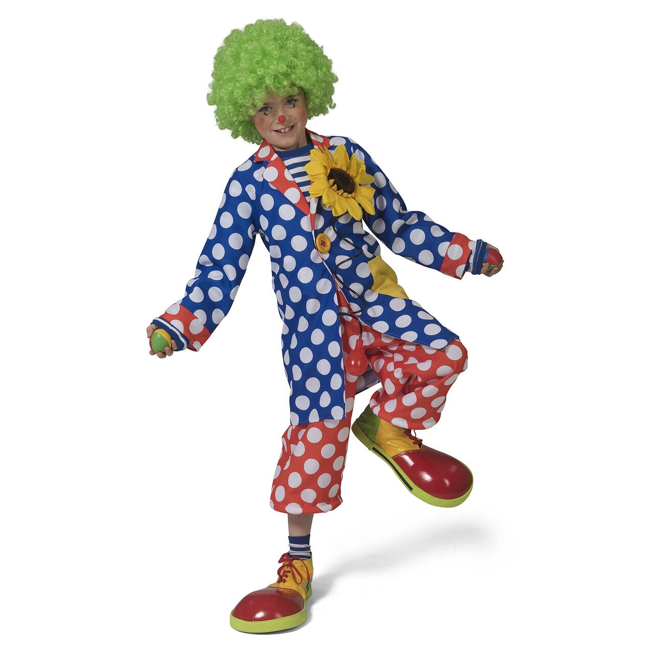 Op deze afbeelding zie je een Kostuums, van het merk Funny Fashion. Clown Carlo Kind