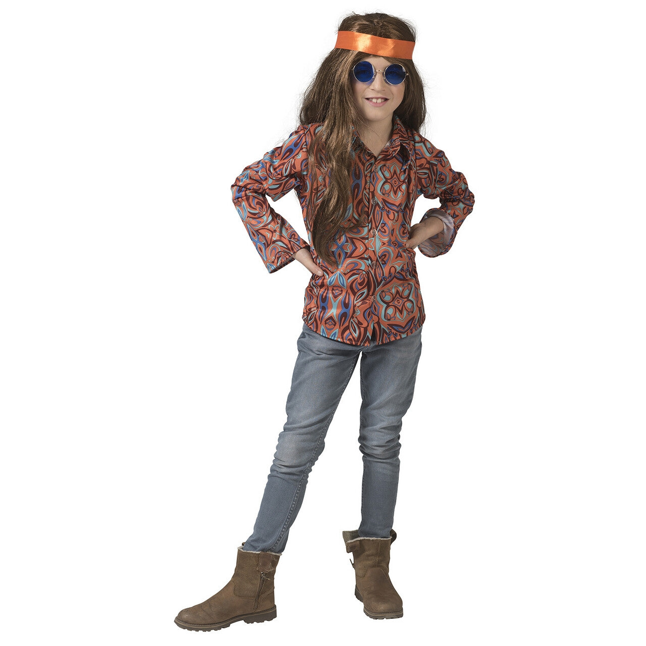 Op deze afbeelding zie je een Kostuums, van het merk Funny Fashion. Seventies Shirt San Francisco Kind
