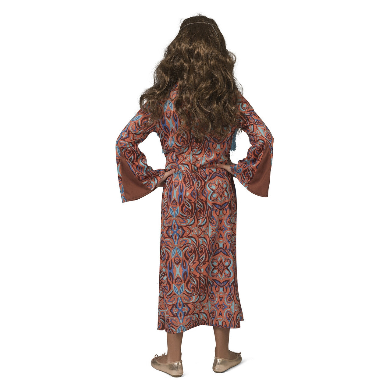 Op deze afbeelding zie je een Kostuums, van het merk Funny Fashion. Seventies San Francisco Meisje Kostuum