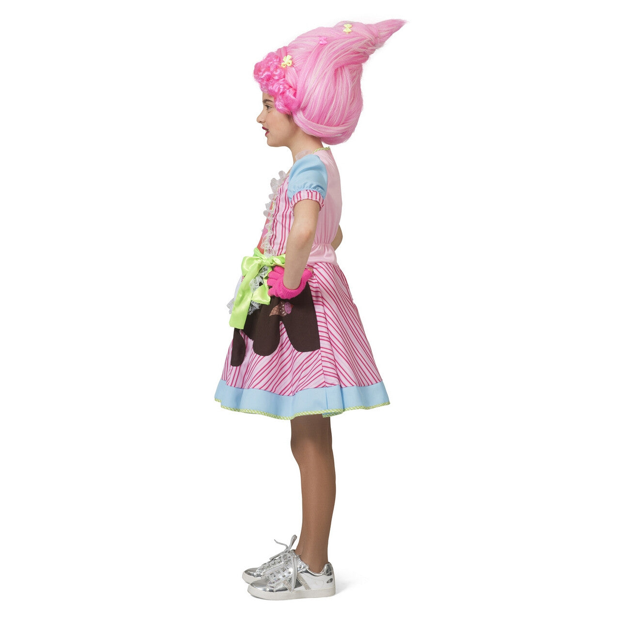 Op deze afbeelding zie je een Kostuums, van het merk Funny Fashion. Candy Snoepje Fantasy Meisje Kostuum