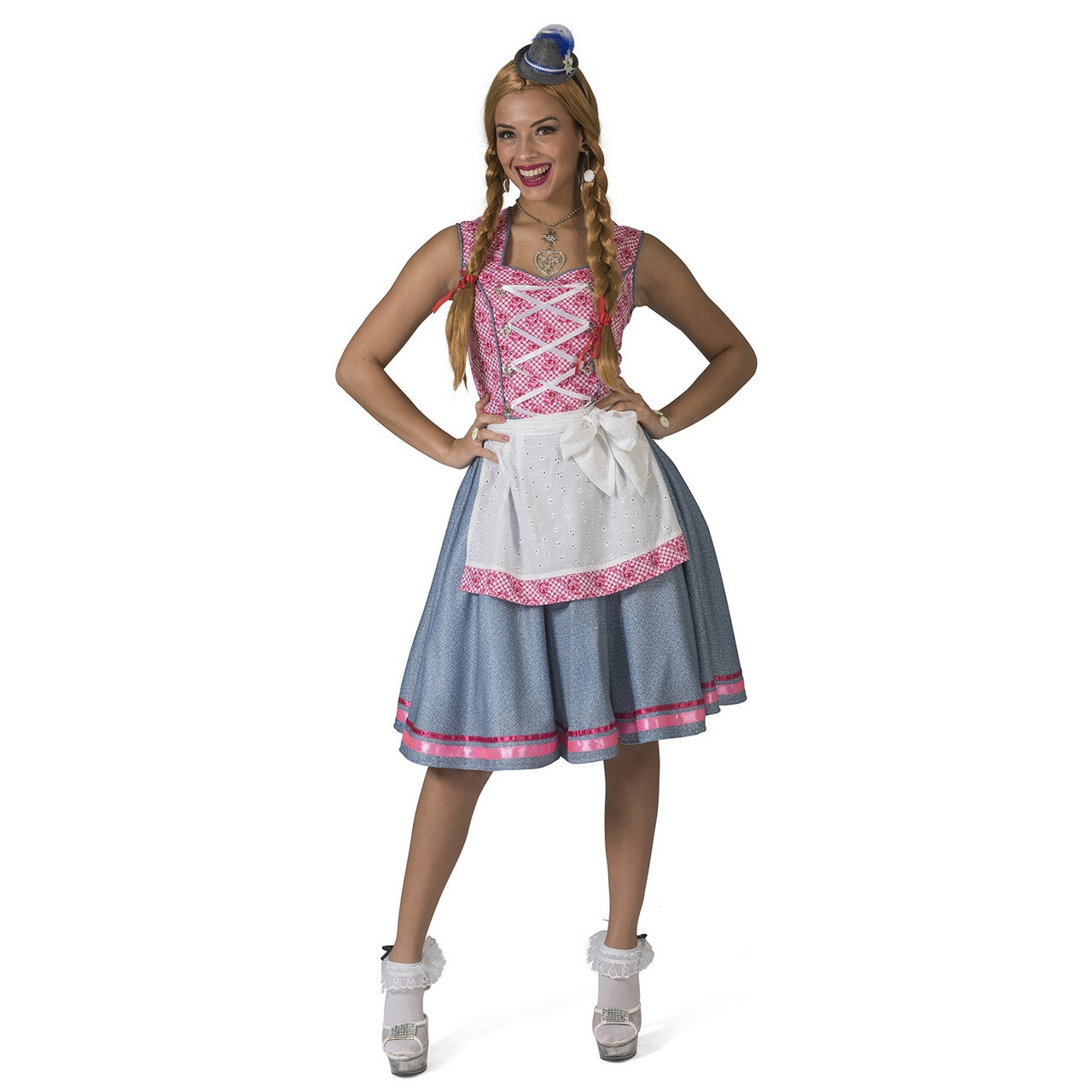 Op deze afbeelding zie je een Kostuums, van het merk Funny Fashion. Bierfeest Munchen Meike Dirndl Vrouw Kostuum