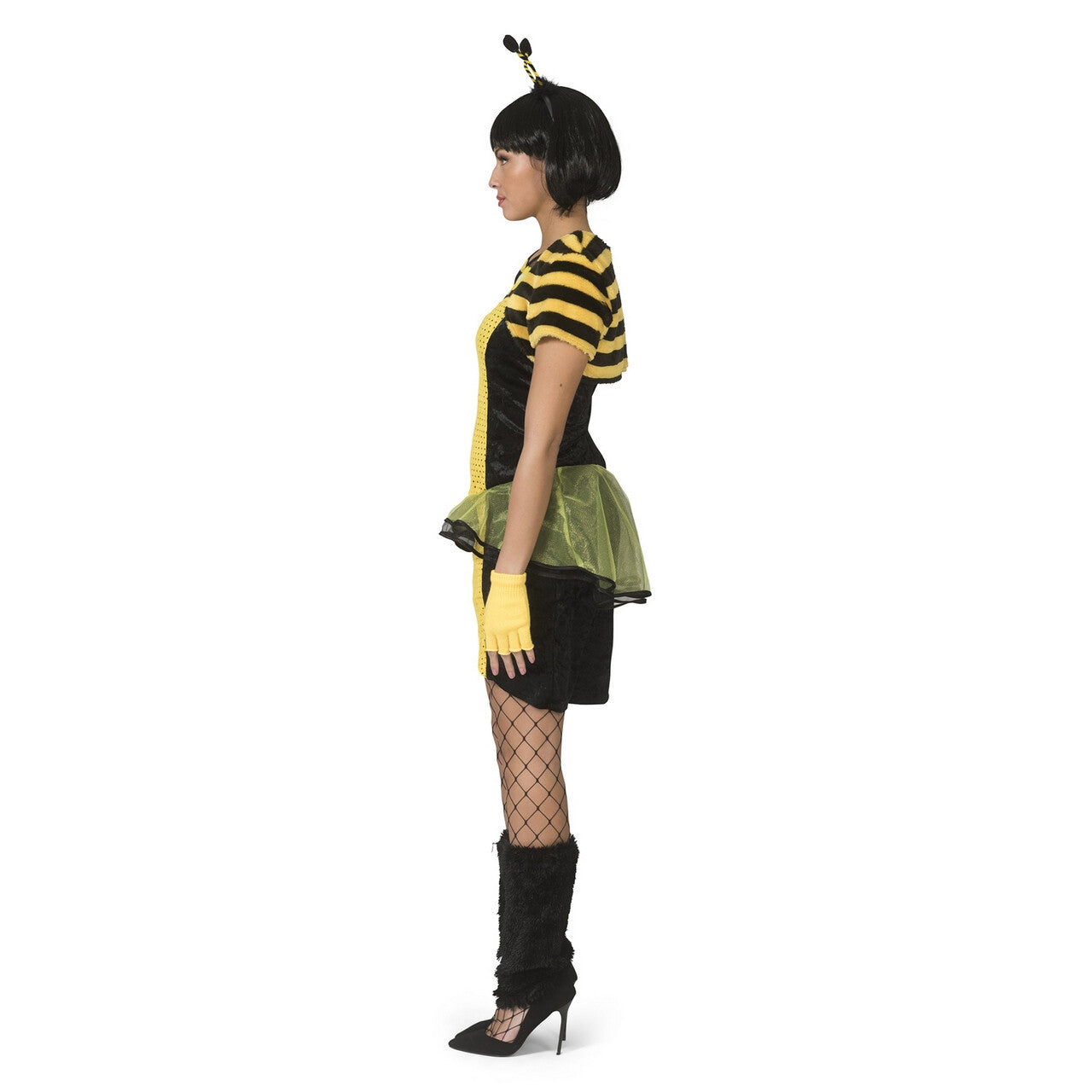 Op deze afbeelding zie je een Kostuums, van het merk Funny Fashion. Beeldschone Bijenkoningin Belinda Vrouw Kostuum