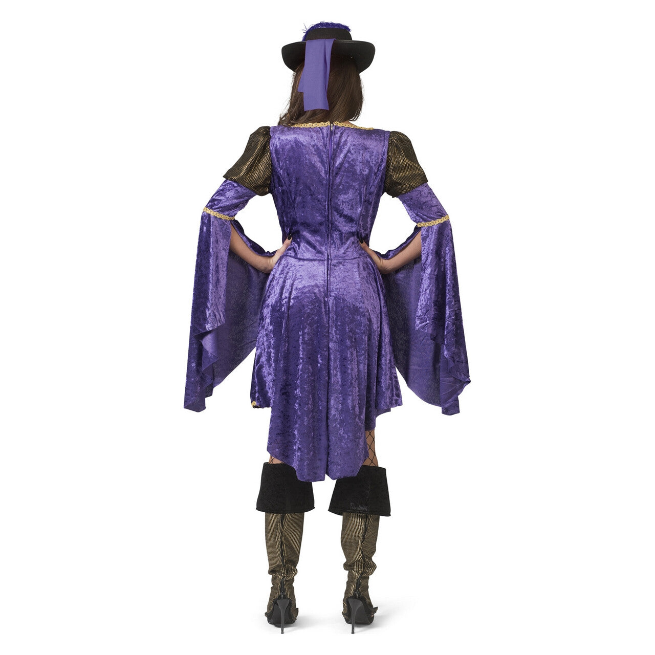 Op deze afbeelding zie je een Kostuums, van het merk Funny Fashion. Vijfde Musketier Dappere Diana Vrouw Kostuum