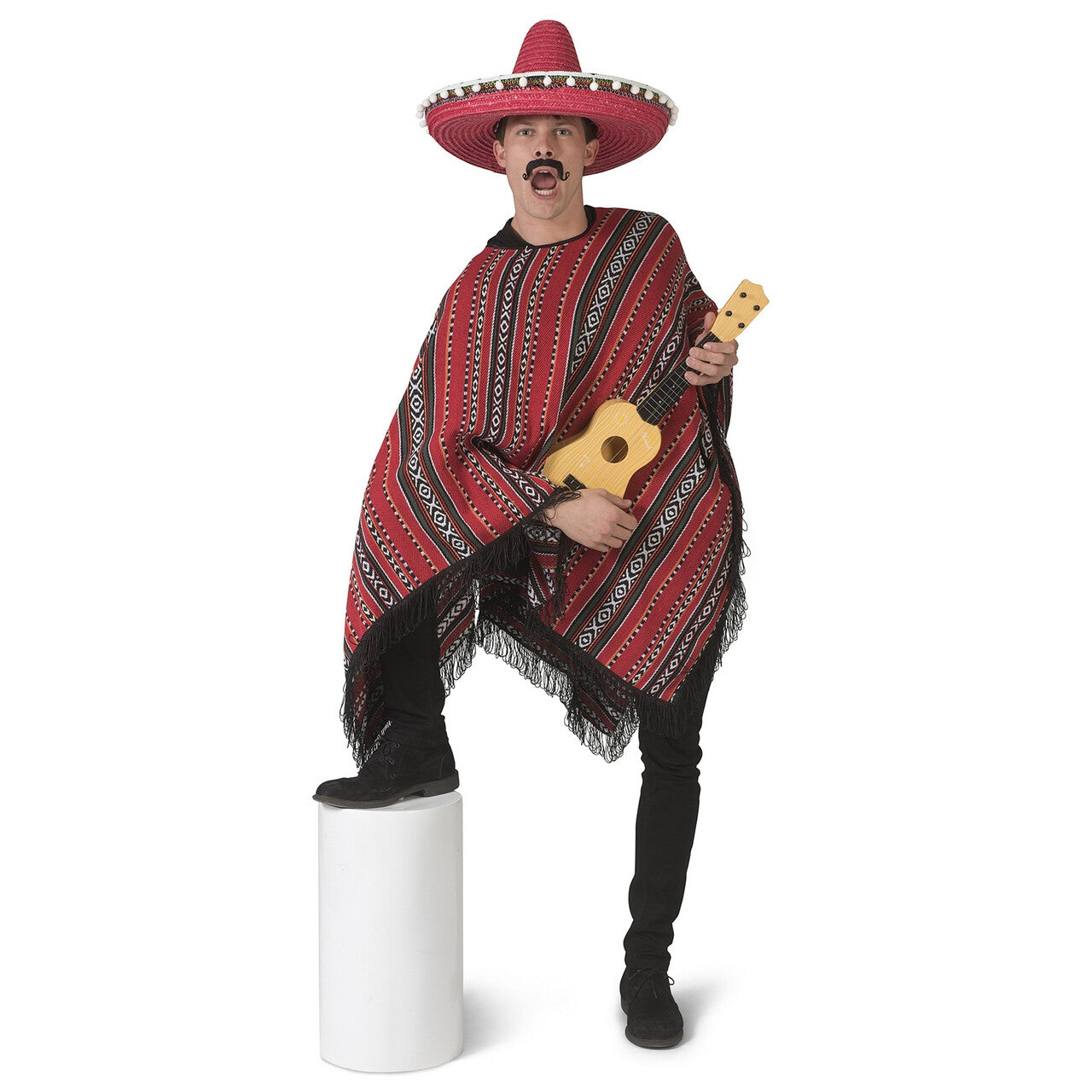 Op deze afbeelding zie je een Kostuums, van het merk Funny Fashion. Poncho Mexicaanse Bandiet Pedro Pistola Man Kostuum