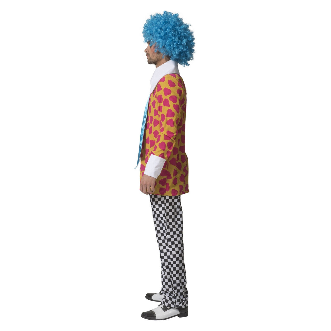 Op deze afbeelding zie je een Kostuums, van het merk Funny Fashion. Clown Van De Liefde Hartjes Hemd Met Dol Brede Das Man
