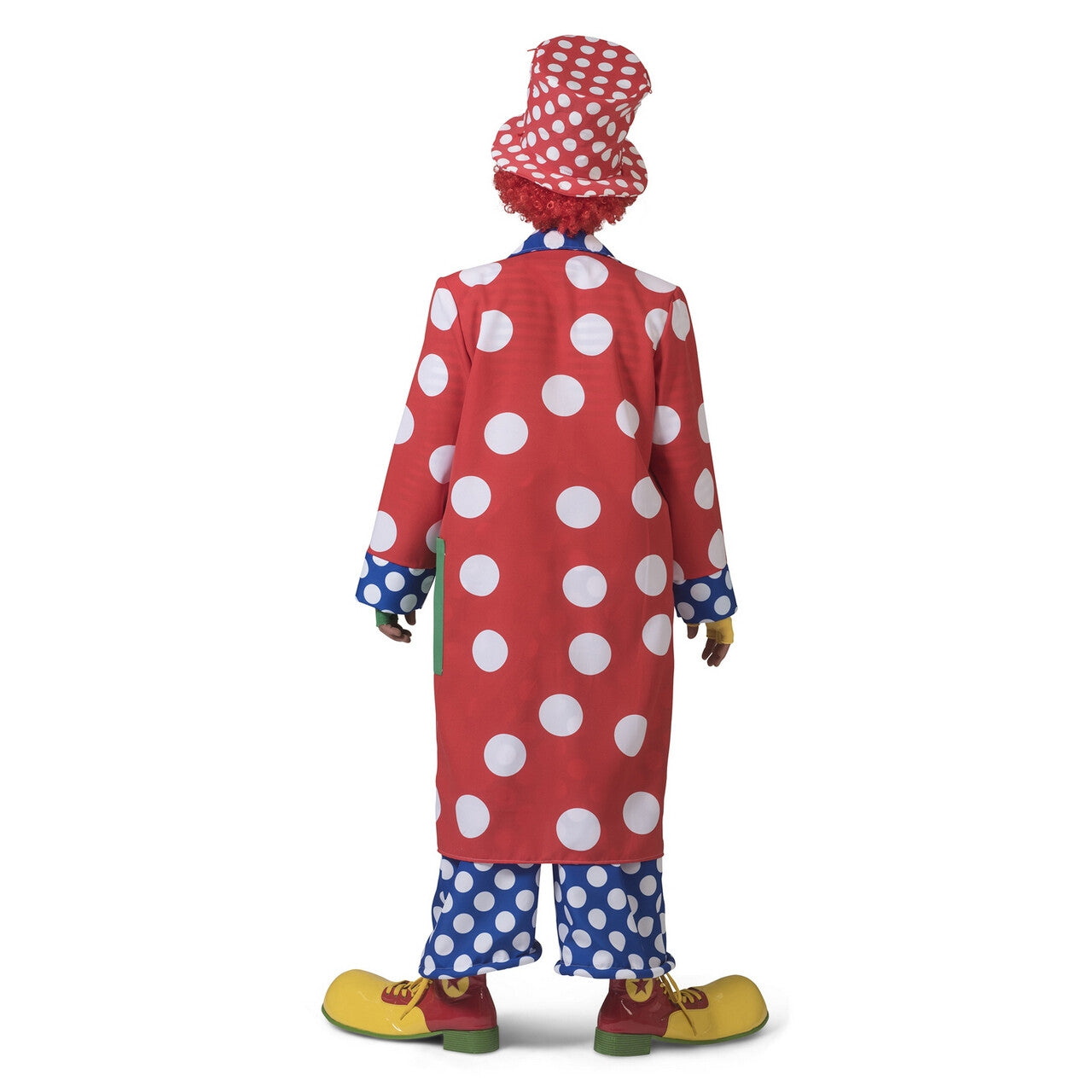Op deze afbeelding zie je een Kostuums, van het merk Funny Fashion. Jas Met Witte Bollen Clown Flappie Man