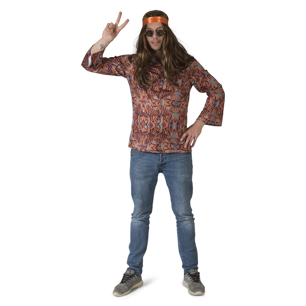 Op deze afbeelding zie je een Kostuums, van het merk Funny Fashion. Seventies Shirt San Francisco Man