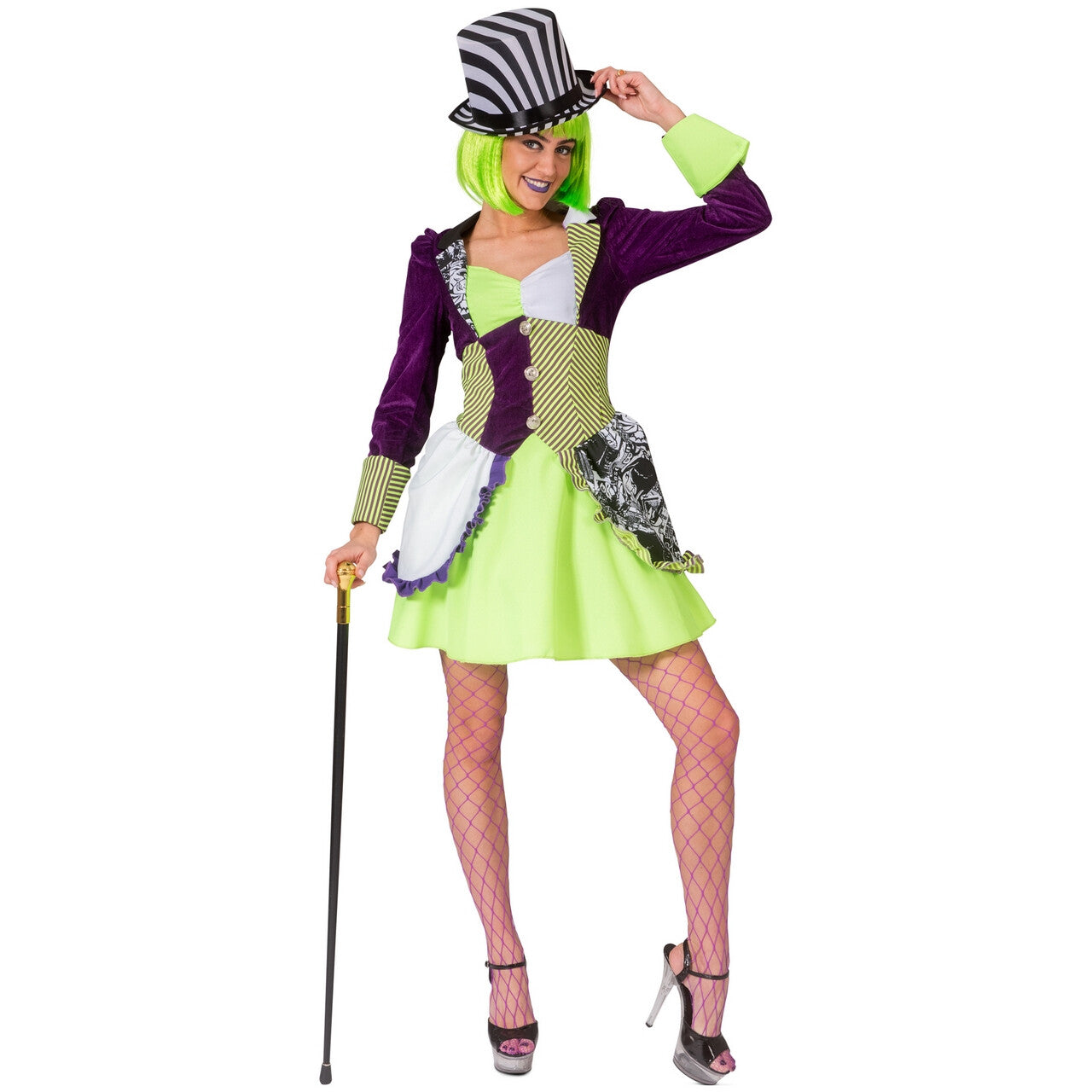 Op deze afbeelding zie je een Kostuums, van het merk Funny Fashion. Valsspeler Casino Showgirl Vrouw Kostuum