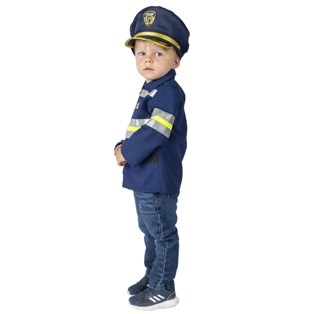 Op deze afbeelding zie je een Kostuums, van het merk Funny Fashion. Politie Peter Op De Bonslinger Jongen