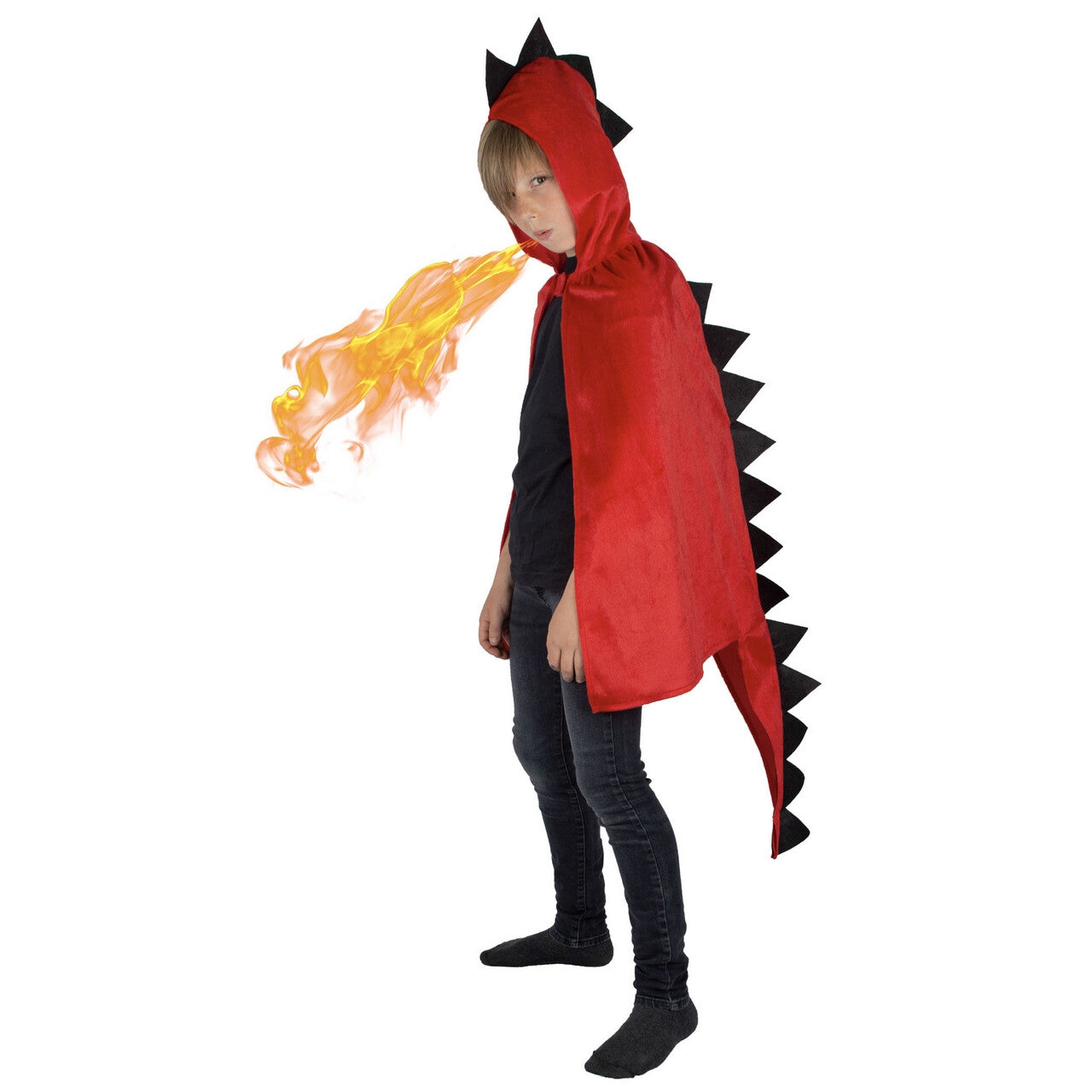 Op deze afbeelding zie je een Kostuums, van het merk Funny Fashion. Rode Drako De Draak Kind