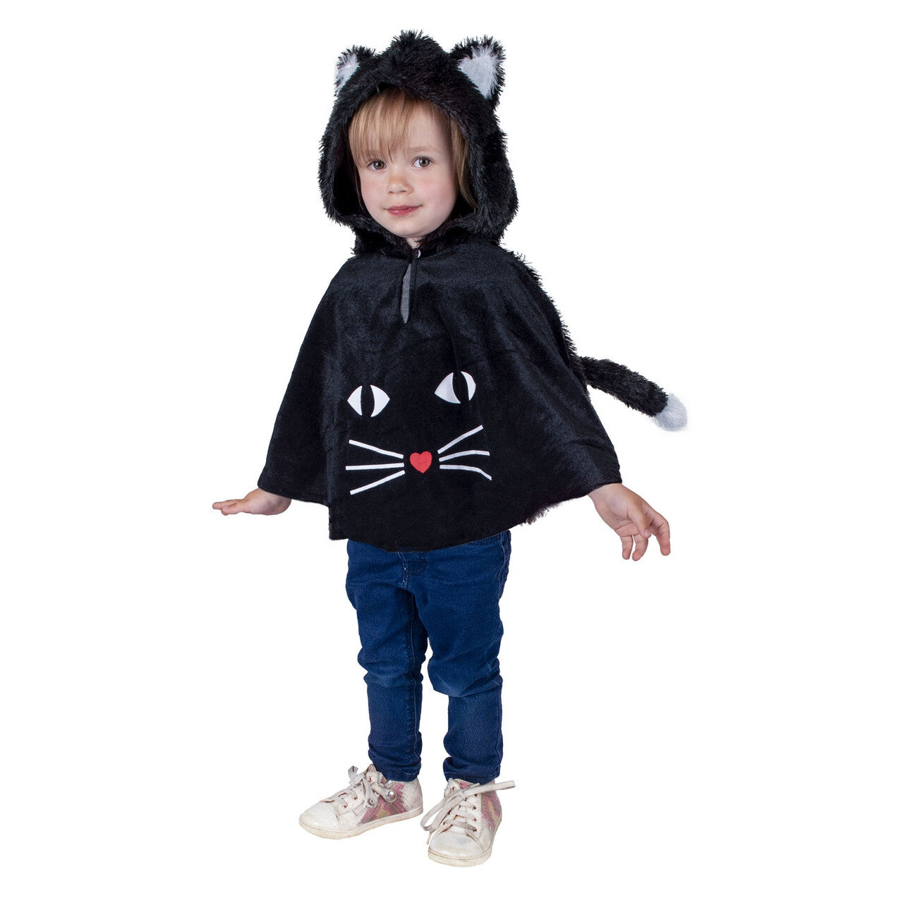 Op deze afbeelding zie je een Kostuums, van het merk Funny Fashion. Sammy De Zwarte Kat Meisje Kostuum