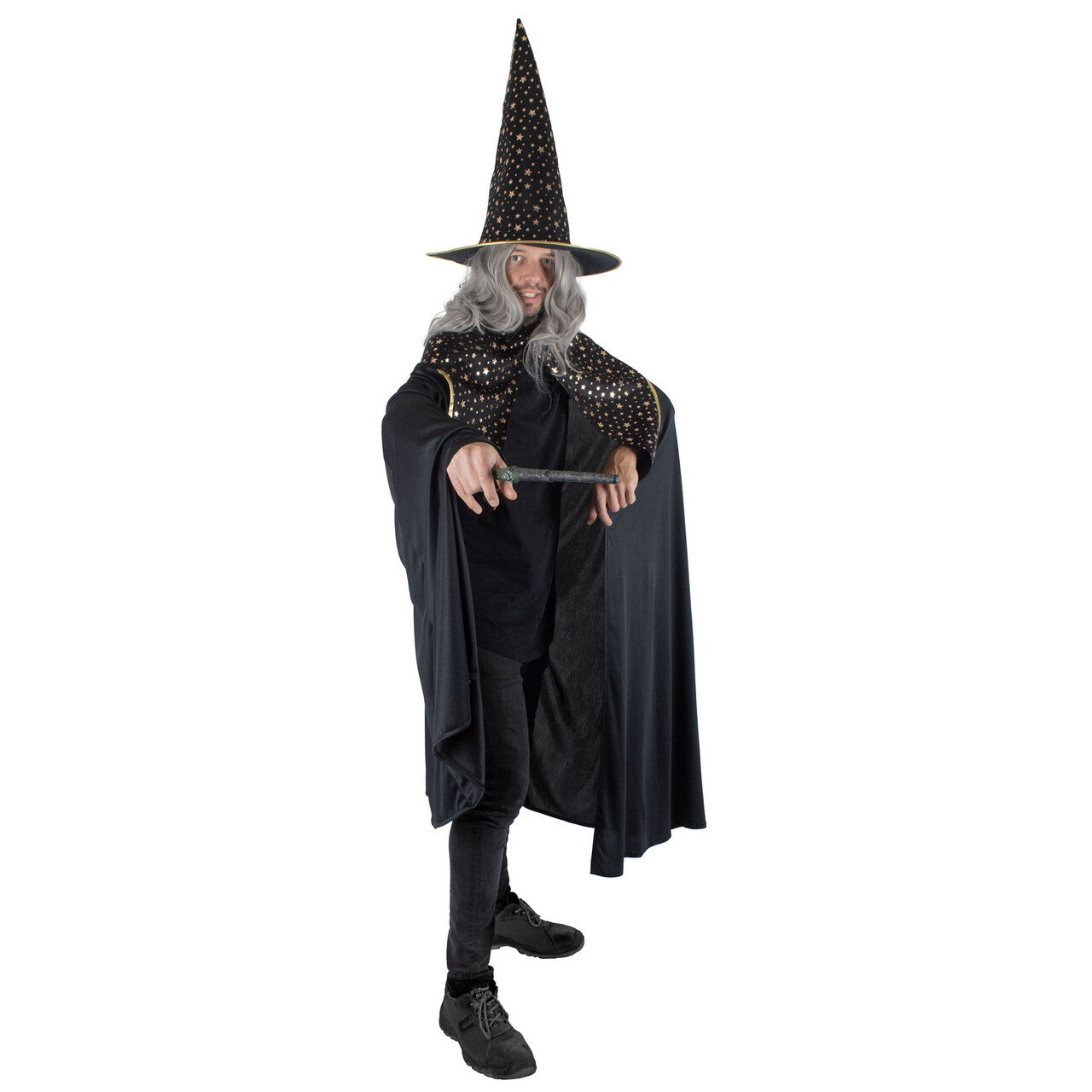 Op deze afbeelding zie je een Kostuums, van het merk Funny Fashion. De Grote Wijze Tovenaar Man Kostuum
