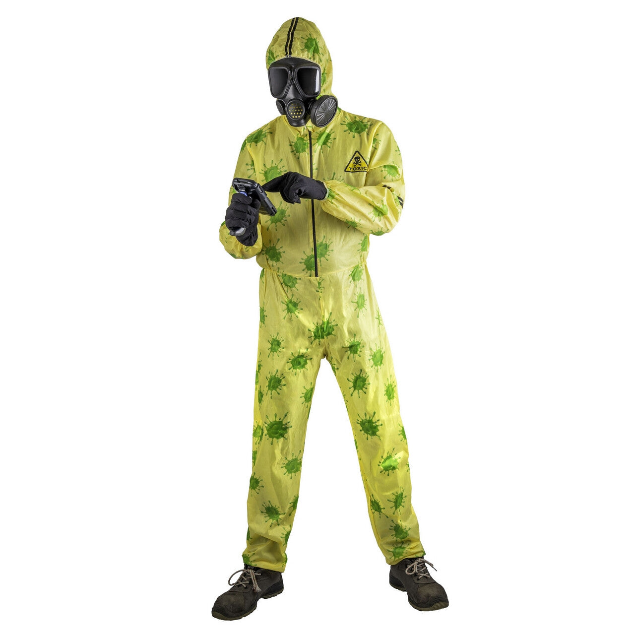 Op deze afbeelding zie je een Kostuums, van het merk Funny Fashion. Gemeen Virus Onderzoeker Man Kostuum